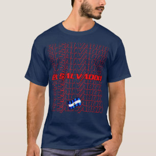 El Salvador Cascading text T-Shirt