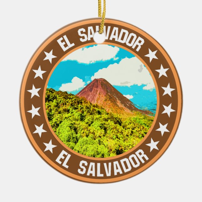 El Salvador                                        Ceramic Tree Decoration (Front)