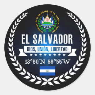 El Salvador Classic Round Sticker