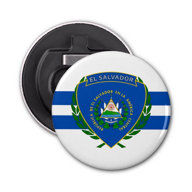 El Salvador Coat of Arms Bottle Opener (Front)