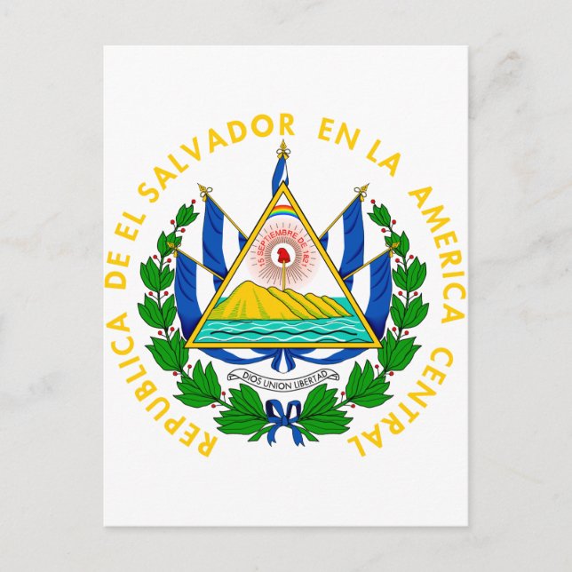El Salvador coat of arms Postcard (Front)