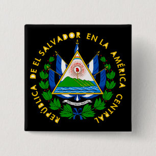 el salvador emblem 15 cm square badge