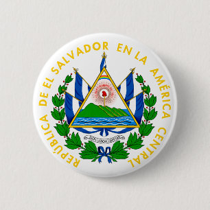 el salvador emblem 6 cm round badge