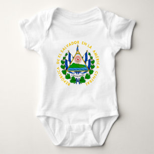 el salvador emblem baby bodysuit