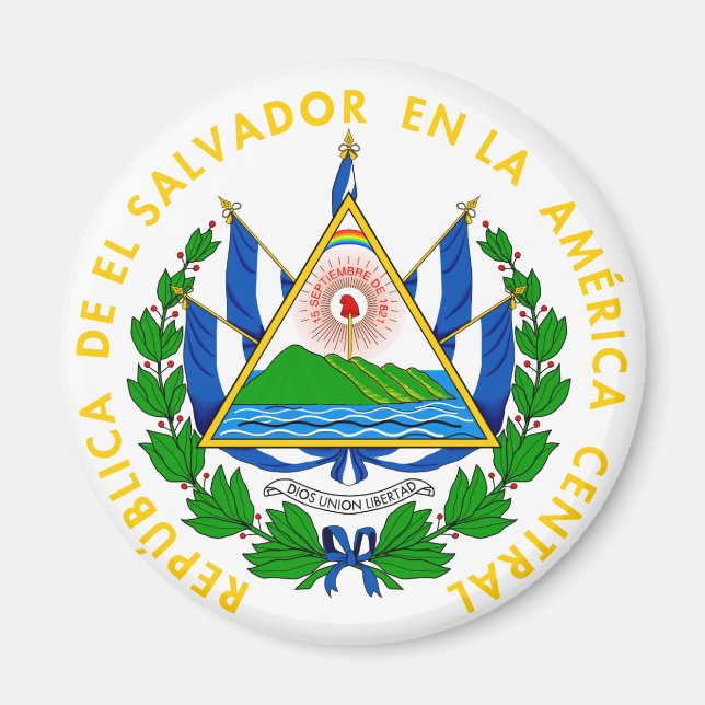 el salvador emblem magnet (Front)