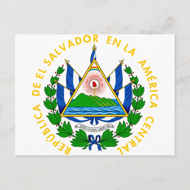 el salvador emblem postcard (Front)