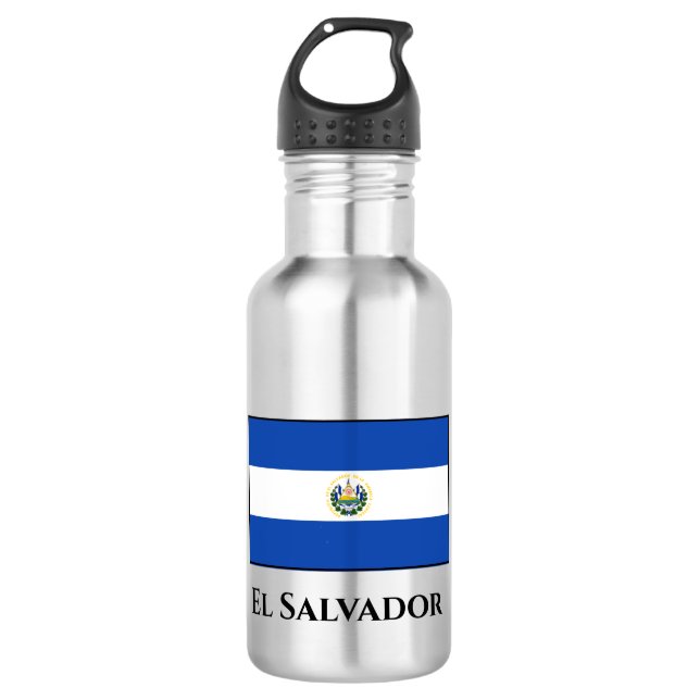 El Salvador Flag 532 Ml Water Bottle (Front)