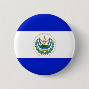 El Salvador flag 6 Cm Round Badge