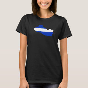 El Salvador Flag And Map T-Shirt