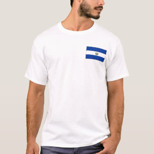 El Salvador Flag and Map T-Shirt