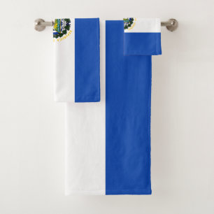 El Salvador Flag Bath Towel Set