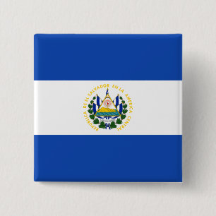 El Salvador Flag Button