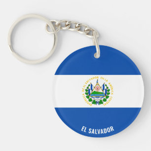 El Salvador Flag Charming Patriotic Key Ring