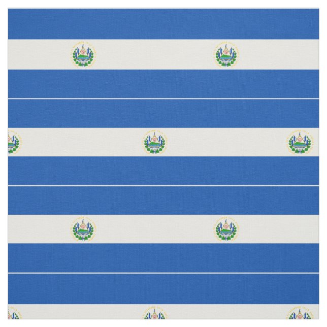 El Salvador Flag Fabric (Swatch)