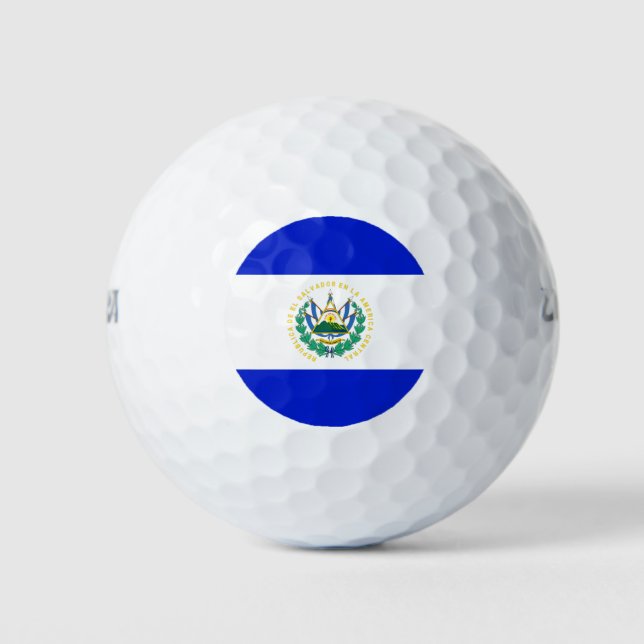 El Salvador flag Golf Balls (Front)