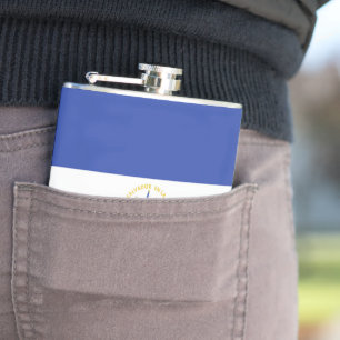 El Salvador flag Hip Flask