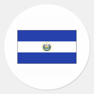 El Salvador FLAG International Classic Round Sticker