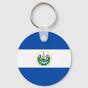 El Salvador Flag Key Ring