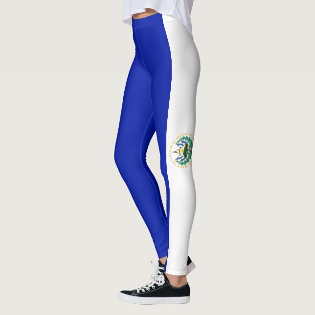 El Salvador flag Leggings (Left)