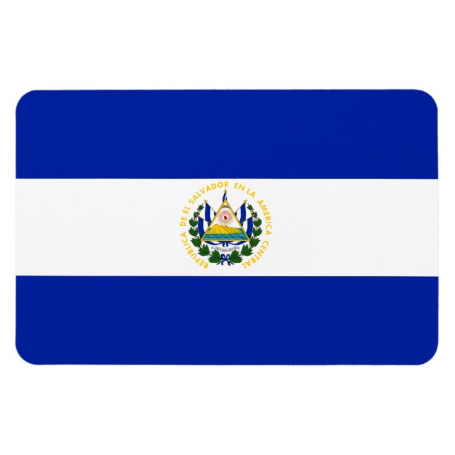 El Salvador Flag Magnet (Horizontal)