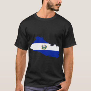 El Salvador Flag map SV T-Shirt