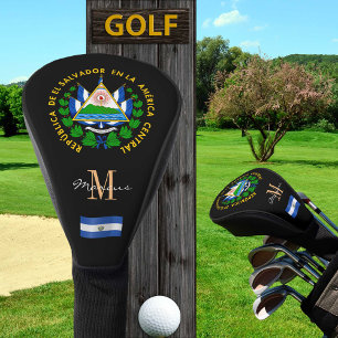 El Salvador & Flag Monogrammed Golf Clubs Covers