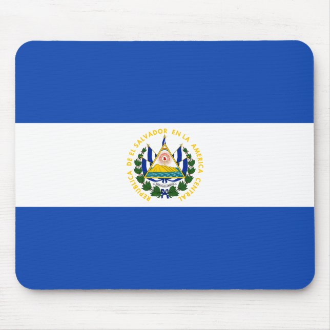 El Salvador Flag Mouse Pad (Front)