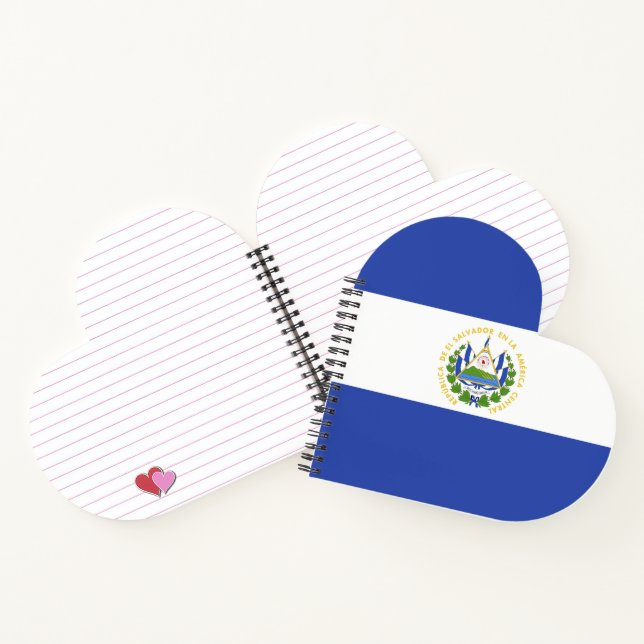 El Salvador flag Notebook (Inside)