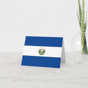 El Salvador Flag Notecard
