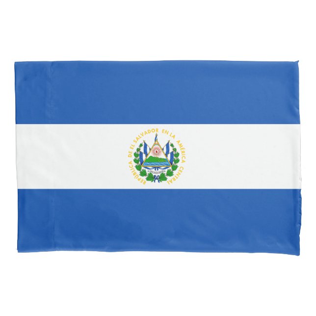 El Salvador Flag Pillowcase (Front)