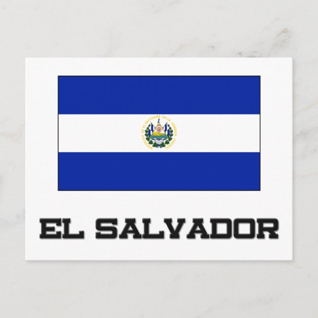 El Salvador Flag Postcard (Front)