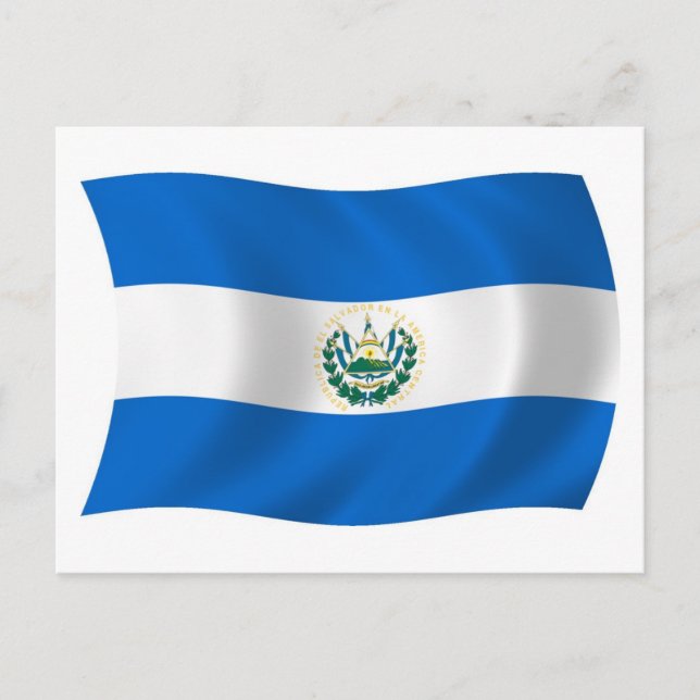 El Salvador Flag Postcard (Front)