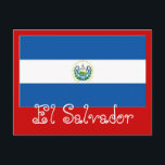 El Salvador flag Postcard<br><div class="desc">el salvador flag postcard by worldgoods. Tag this store and buy direct from Worldgoods for the best bargains.</div>