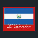 El Salvador flag Postcard<br><div class="desc">el salvador flag postcard by worldgoods. Tag this store and buy direct from Worldgoods for the best bargains.</div>