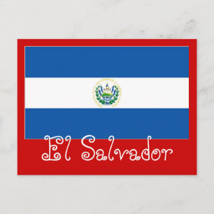 El Salvador flag Postcard