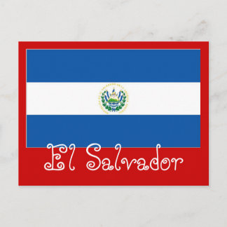 El Salvador flag Postcard
