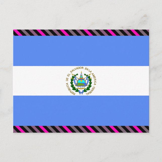 El Salvador Flag Postcard (Front)
