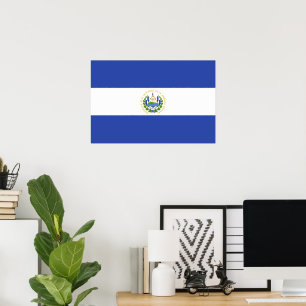 El Salvador flag Poster