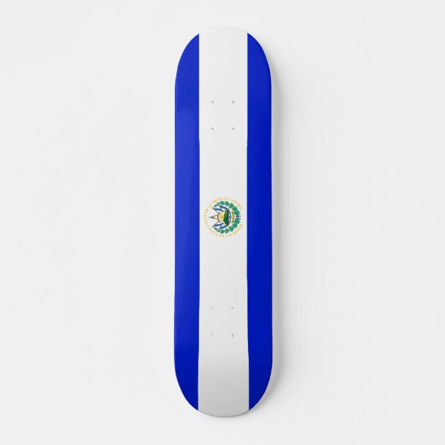 El Salvador flag Skateboard (Front)