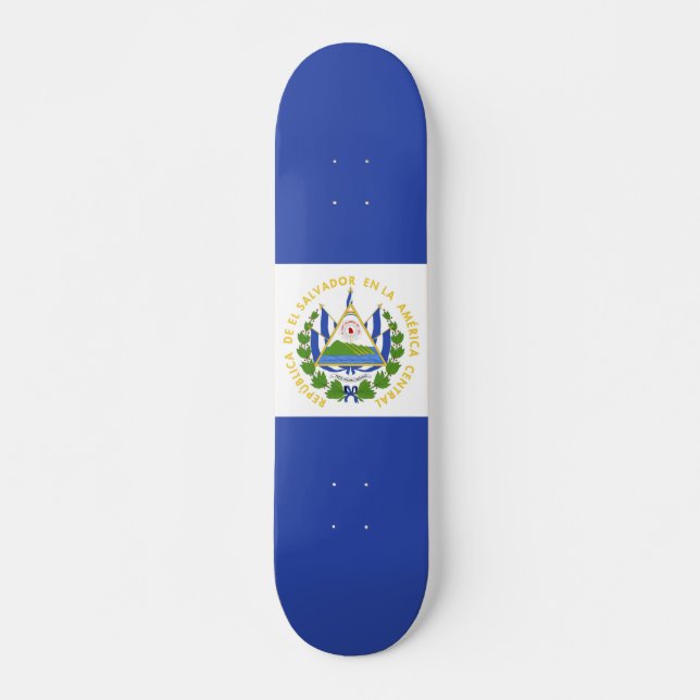 El Salvador flag Skateboard (Front)