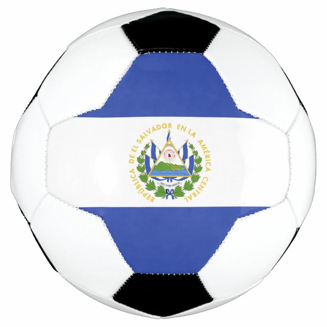 El Salvador flag Soccer Ball (Front)