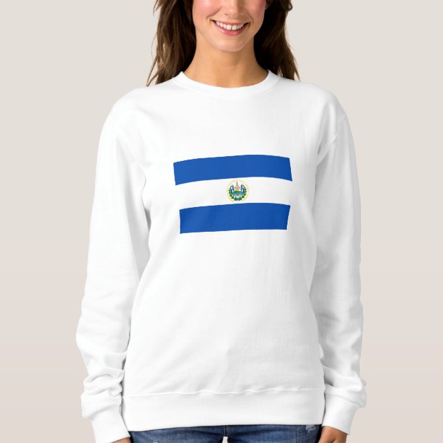 El Salvador Flag Sweatshirt (Front)