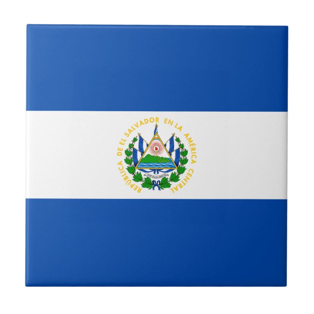 El Salvador Flag Tile (Front)