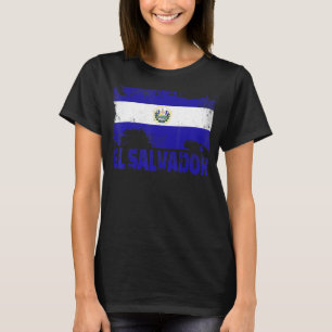 El Salvador Flag Vintage Distressed Grunge Travel T-Shirt