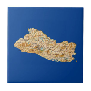 El Salvador Map Tile