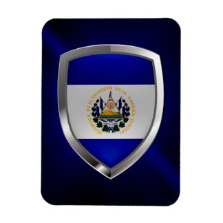 El Salvador Mettalic Emblem Magnet