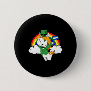 El Salvador Proud Salvadoran Flag St. Patricks Day 6 Cm Round Badge