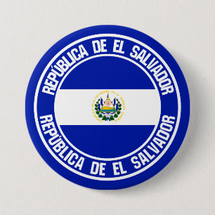 El Salvador Round Emblem 7.5 Cm Round Badge