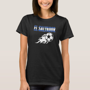 El Salvador Soccer Fans Salvadorean Flag Football T-Shirt