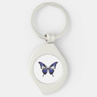El Salvador Swallowtail Butterfly Flag Sticker